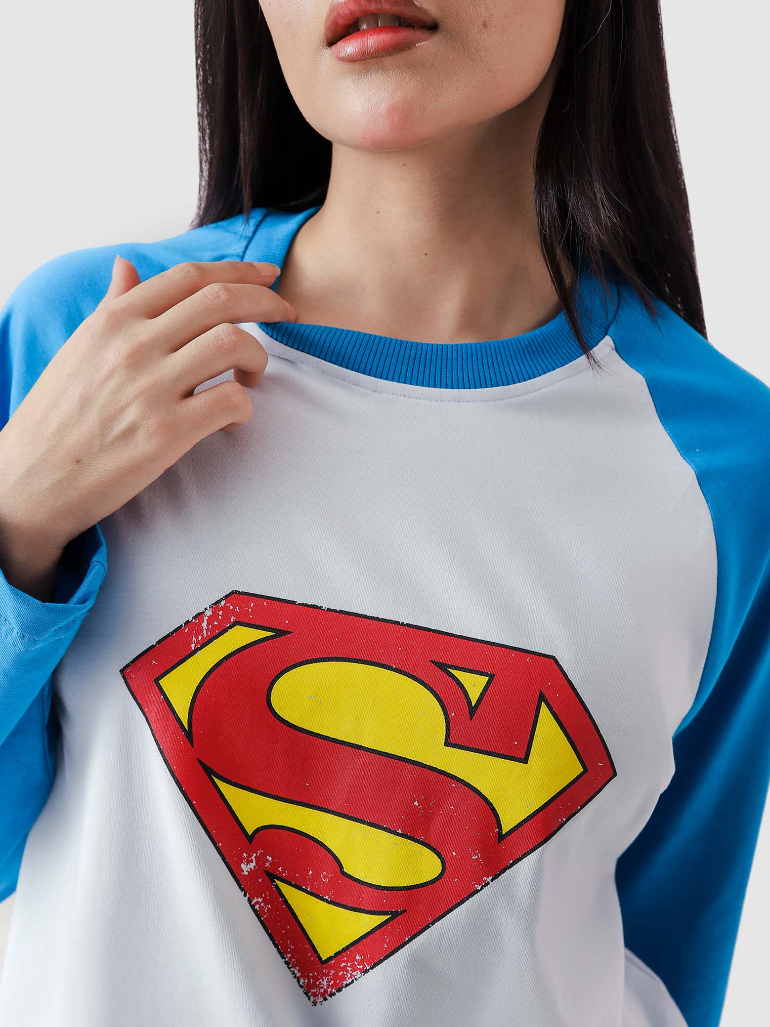 Superman full sleeves tee product detail back graphic print Pakistan – GROOVY