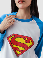 Superman full sleeves tee product detail back graphic print Pakistan – GROOVY