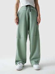 Piping trouser sage green product detail back Pakistan – GROOVY