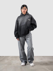 Fade washed hoodie flat lay vintage fade wash 320 GSM fleece Pakistan – GROOVY