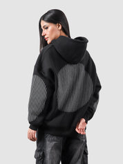 The Illusion Zipper hoodie product detail back graphic print Pakistan – GROOVY