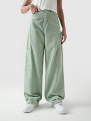 Utility V1 mint green cargos product detail back Pakistan – GROOVY