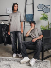Oil fade washed tee male model outdoor lifestyle shot Pakistan – GROOVY