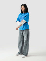 96 Double Layer Jersey - Electric Blue