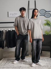 Oil fade blank tee product detail label fabric texture washed Pakistan – GROOVY