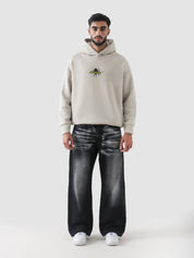 Make Your Own Luck oversized hoodie male model full body front view Pakistan – GROOVY