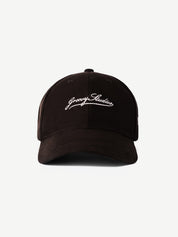 Super Suede mocha brown cap by GROOVY - smooth suede, adjustable fit