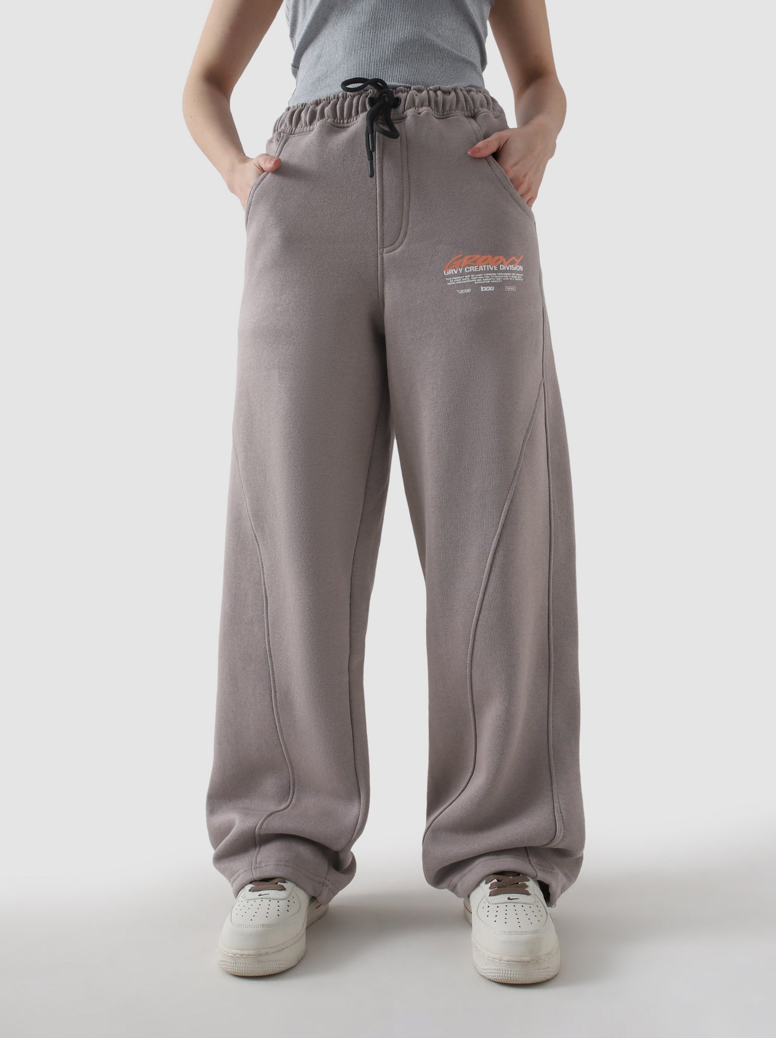 Unity VI sandstone winter trouser male model full body front view Pakistan – GROOVY