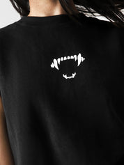 Thunder Bite Sando black sleeveless top male model full body front Pakistan – GROOVY GRVYEffect