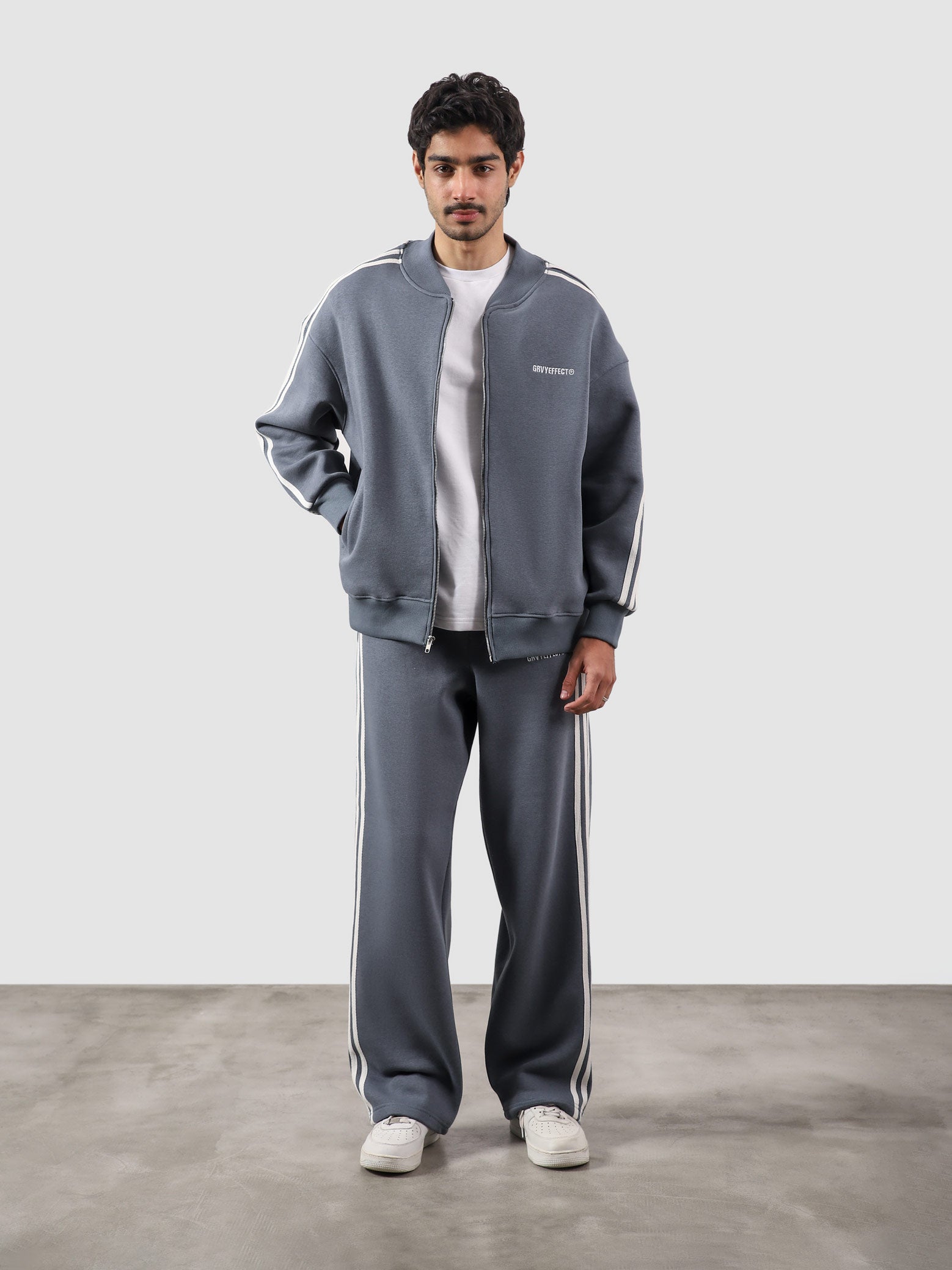 Heritage Top frost blue male model full body front view track jacket Pakistan – GROOVY