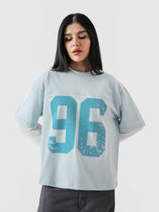 96 Double Layer Jersey frost blue male model full body front view layered Pakistan – GROOVY