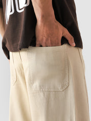 Cream Utility V1 cargo pants male model full body front Pakistan – GROOVY