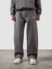 Utility Sweats granite grey male model full body front view relaxed fit Pakistan – GROOVY