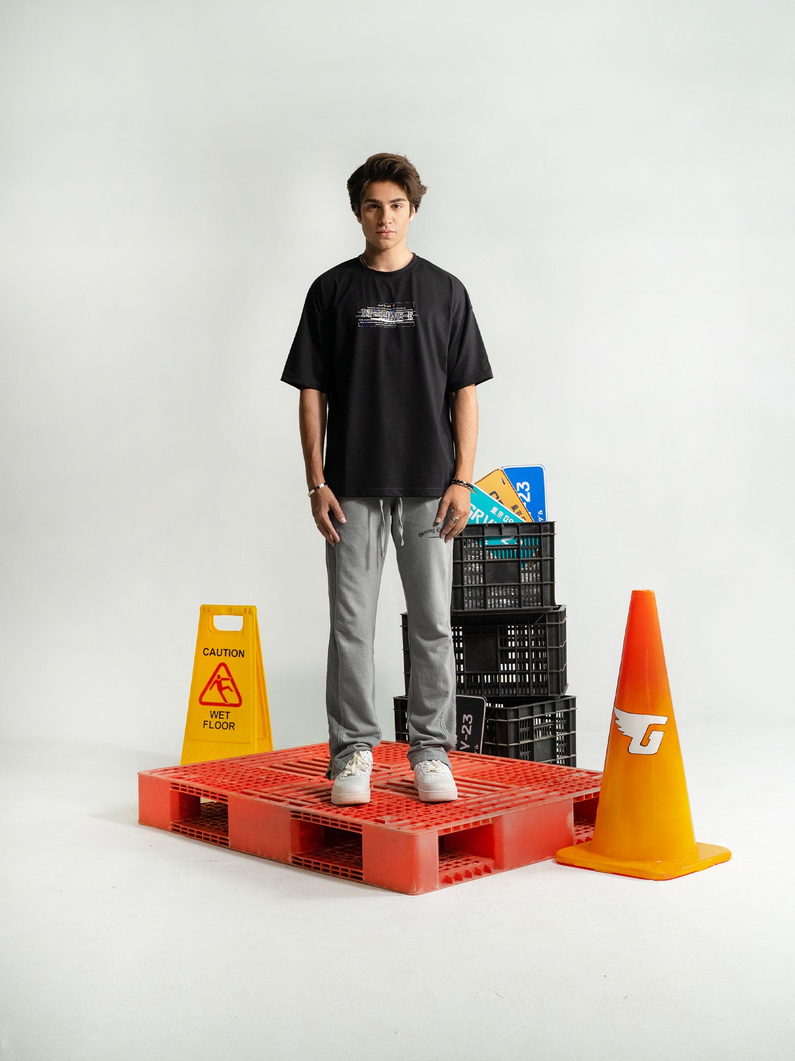Death Note black graphic tee male model full body front view anime Pakistan – GROOVY