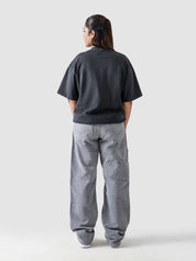 Shadow Grey Washed Blank Tee Flat Lay 240 GSM Cotton – GROOVY Pakistan
