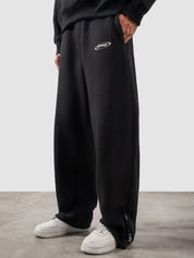 Utility Sweats black male model back view relaxed fit Pakistan – GROOVY