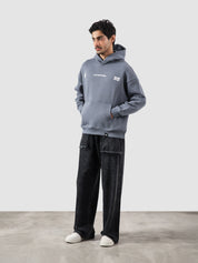 #55 Frost hoodie male model back view 55 graphic print Pakistan – GROOVY
