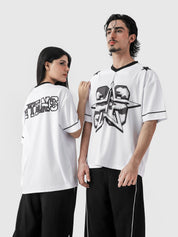 Star basketball jersey male model back view bold graphic print mesh Pakistan – GROOVY