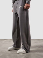 Utility Sweats granite grey male model back view relaxed fit Pakistan – GROOVY