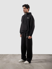 Utility Top black male model back view oversized relaxed fit Pakistan – GROOVY