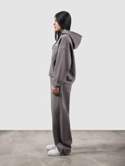 Utility Top granite grey male model back view oversized relaxed fit Pakistan – GROOVY