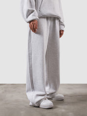 Utility Sweats arctyc white male model back view relaxed fit Pakistan – GROOVY