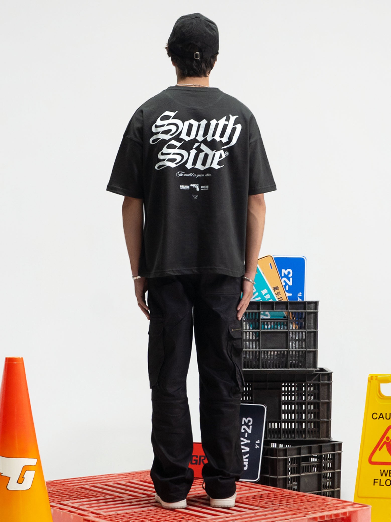South Side tee closeup bold graphic print front detail Pakistan – GROOVY