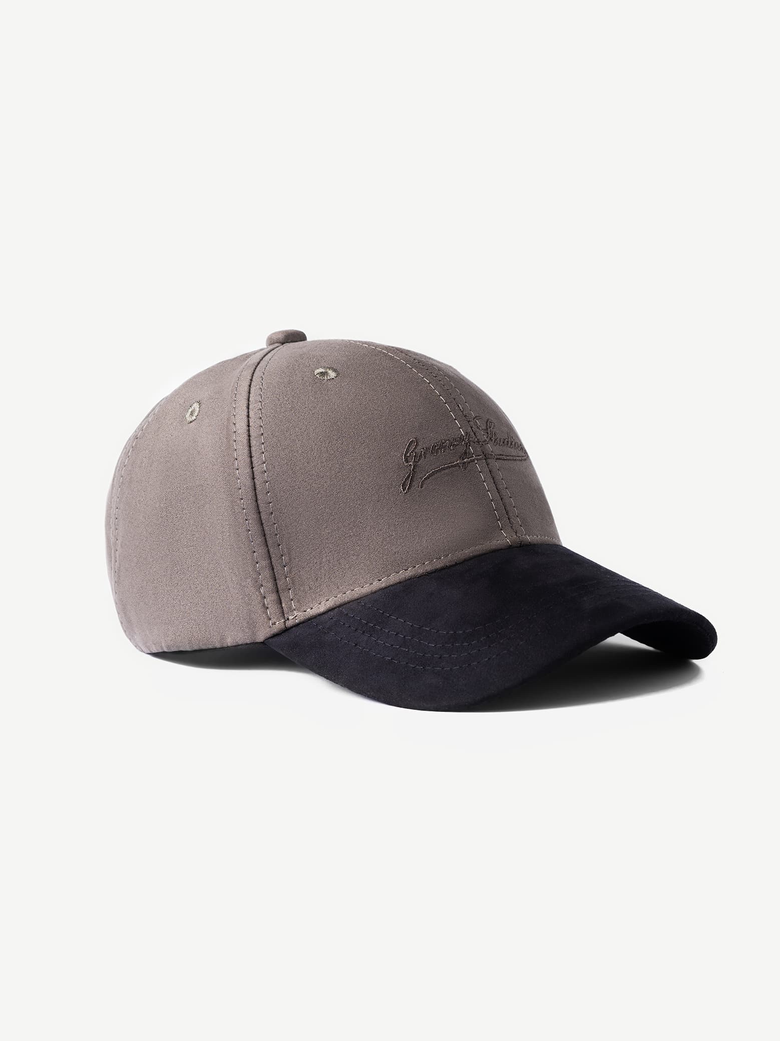 Super Suede cap in storm taupe - premium GROOVY streetwear, made in Pakistan