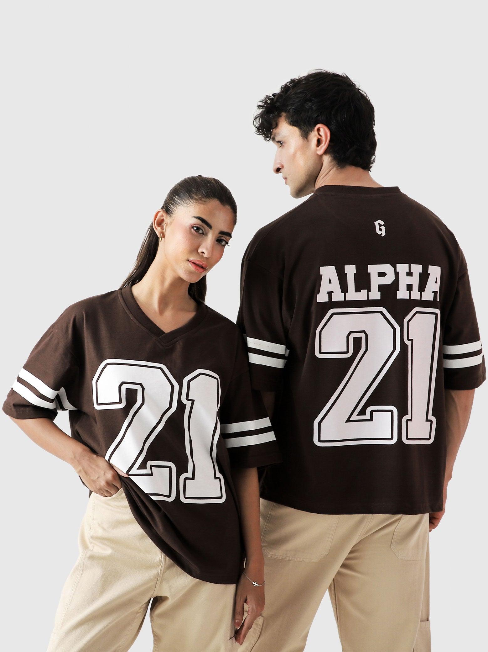 Alpha Jersey - Mocha Brown