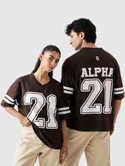 Alpha Jersey - Mocha Brown