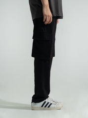 Black Cargo Trousers - GROOVY