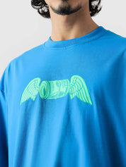 Money Over Your Feelings tee male model side angle oversized streetwear Pakistan – GROOVY
