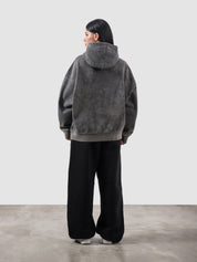 Combat washed hoodie male model side view oversized washed streetwear Pakistan – GROOVY