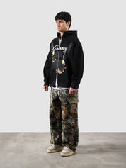 Flying Predator zipper hoodie male model side view full body Pakistan – GROOVY