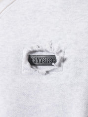 Hidden In Plain Sight arctyc white sweatshirt male model side angle oversized Pakistan – GROOVY