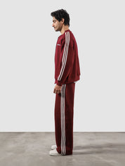 Heritage Top wine red male model side view full body Pakistan – GROOVY