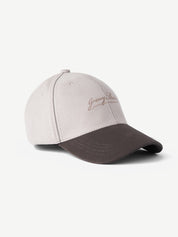 GROOVY Classic Snapback stone cap, suede-touch brim