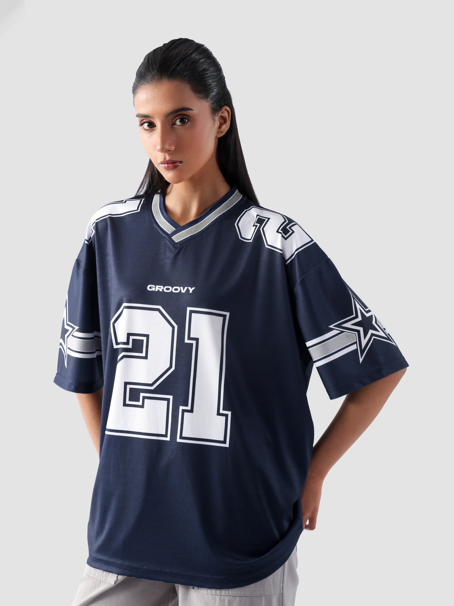 Allstars basketball jersey male model side view mesh fabric streetwear Pakistan – GROOVY