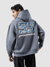 #55 Frost hoodie male model side view oversized streetwear Pakistan – GROOVY