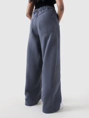 Unity VI slate blue summer trouser male model side view full body Pakistan – GROOVY