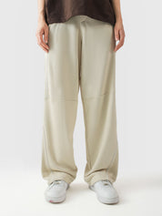Cream piping trouser detail closeup contrast piping waistband Pakistan – GROOVY