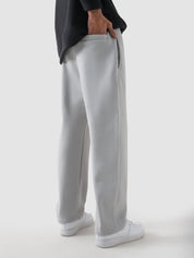 Slate grey trouser male model front view relaxed fit streetwear Pakistan – GROOVY