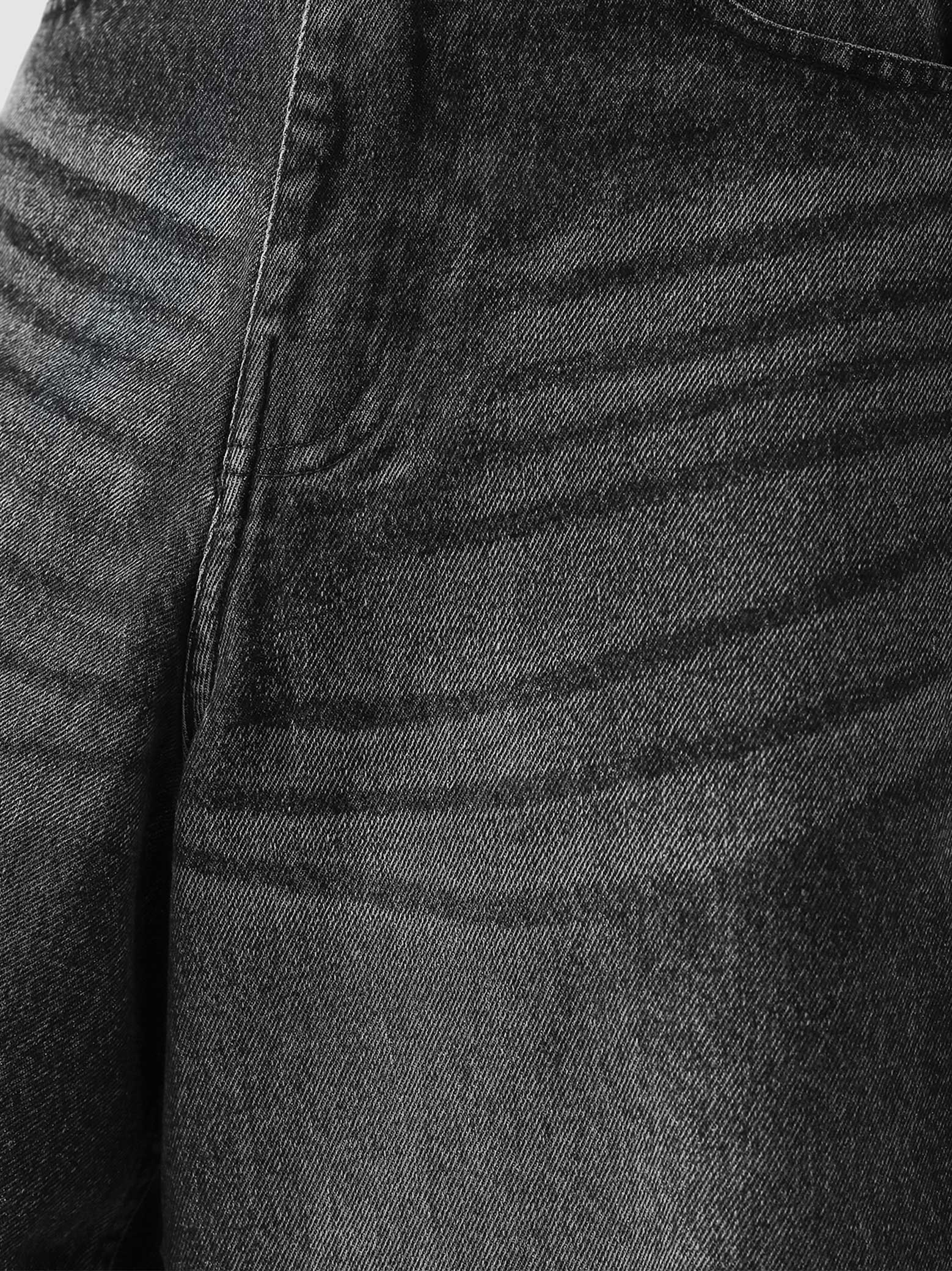 Jorts hard washed grey denim shorts female model front view Pakistan – GROOVY