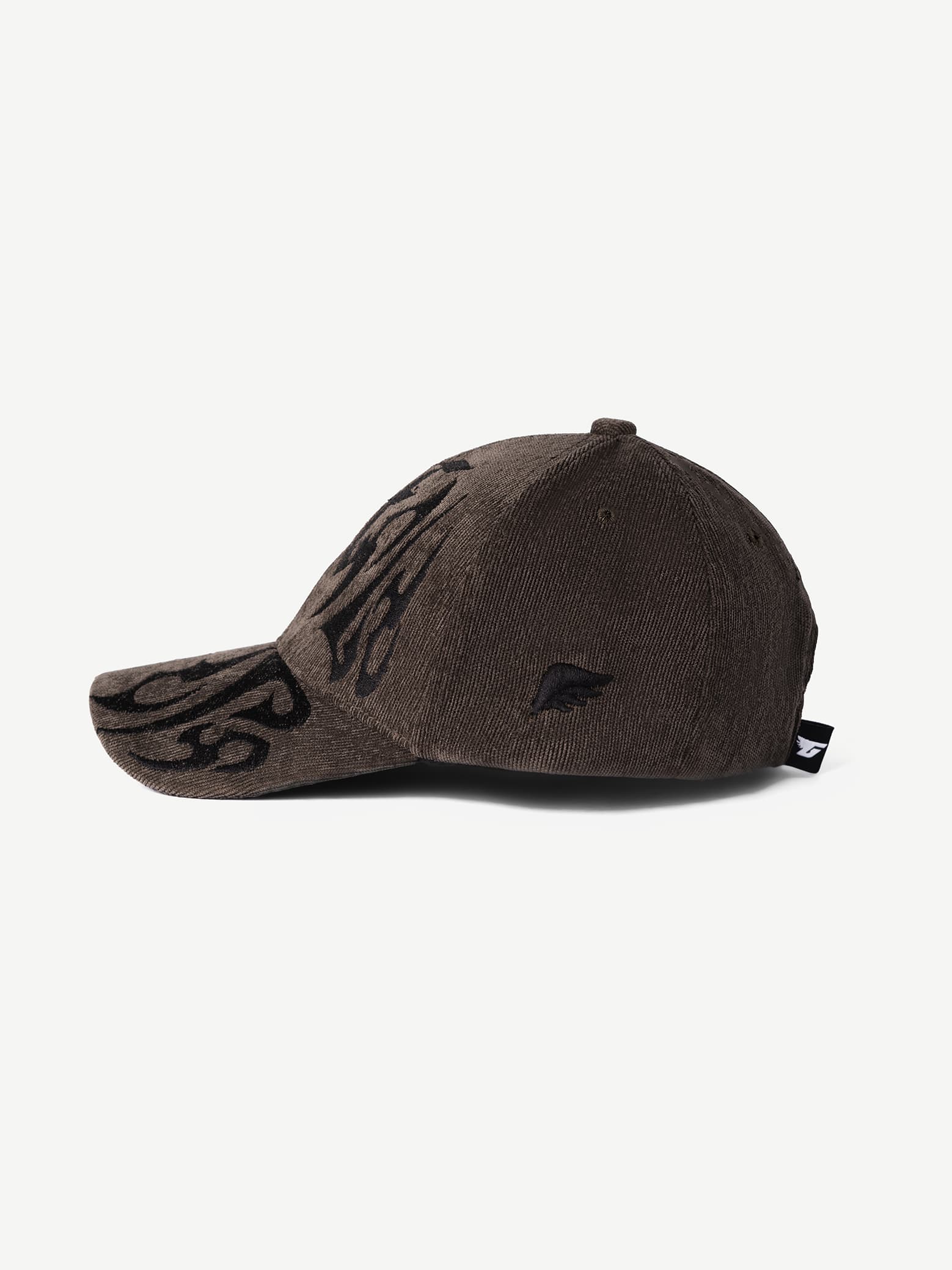 RIOT graphic cap in washed brown - GROOVY streetwear, made in Pakistan