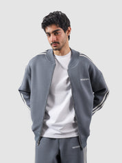 Heritage Top frost blue female model front view track jacket streetwear Pakistan – GROOVY
