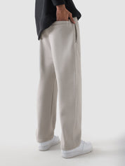 Chalk essential trouser female model front view relaxed fit Pakistan – GROOVY