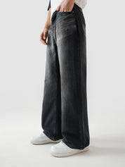 Fade washed denim male model back view Pakistan – GROOVY