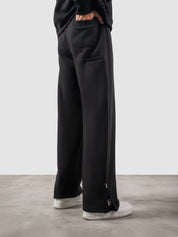 Utility Sweats black female model back view streetwear Pakistan – GROOVY