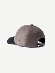 Super Suede storm taupe cap, dark contrast brim - premium suede, GROOVY Pakistan