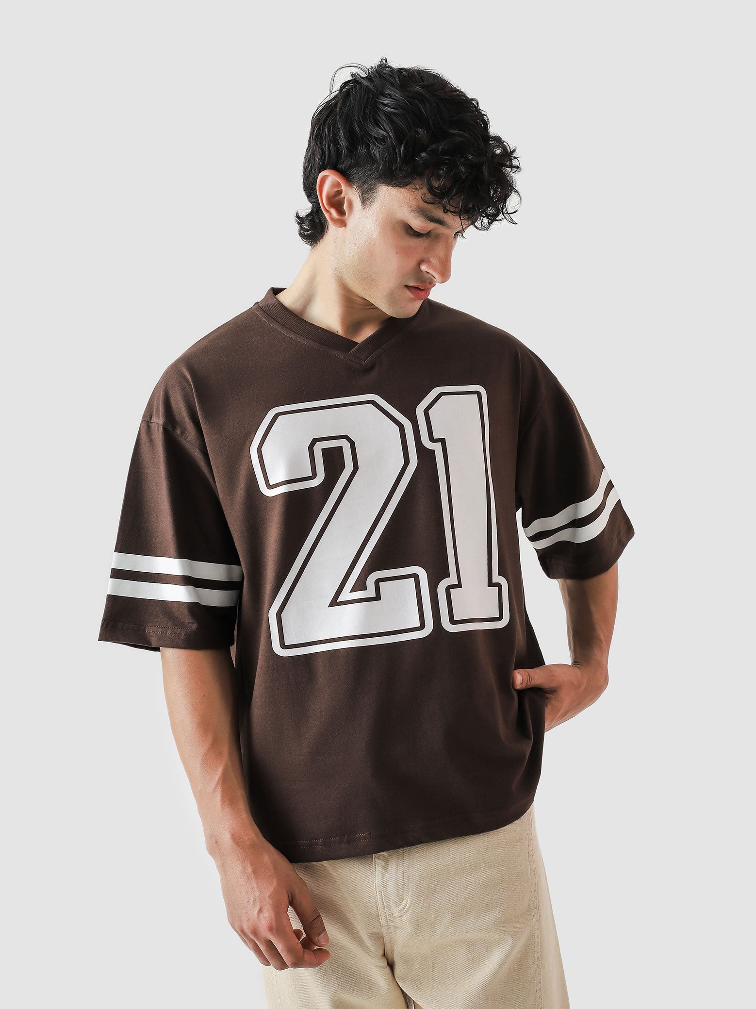 Alpha Jersey - Mocha Brown